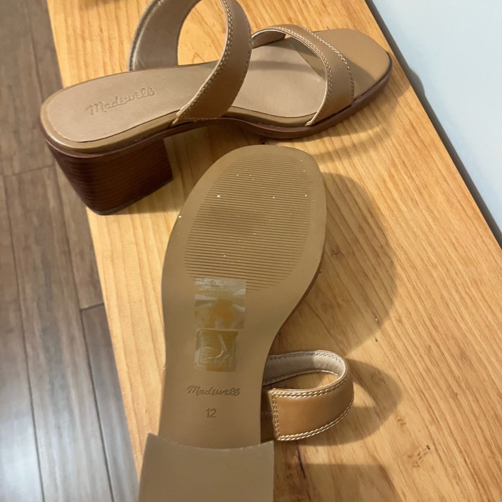 Madewell double strap sandal in caramel